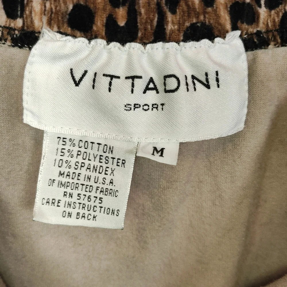 Vittadini Sport Skirt Women's Medium Runs Small Leopard Print Stretch